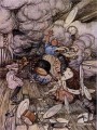 Alice au pays des merveilles cochon et poivre illustrateur Arthur Rackham